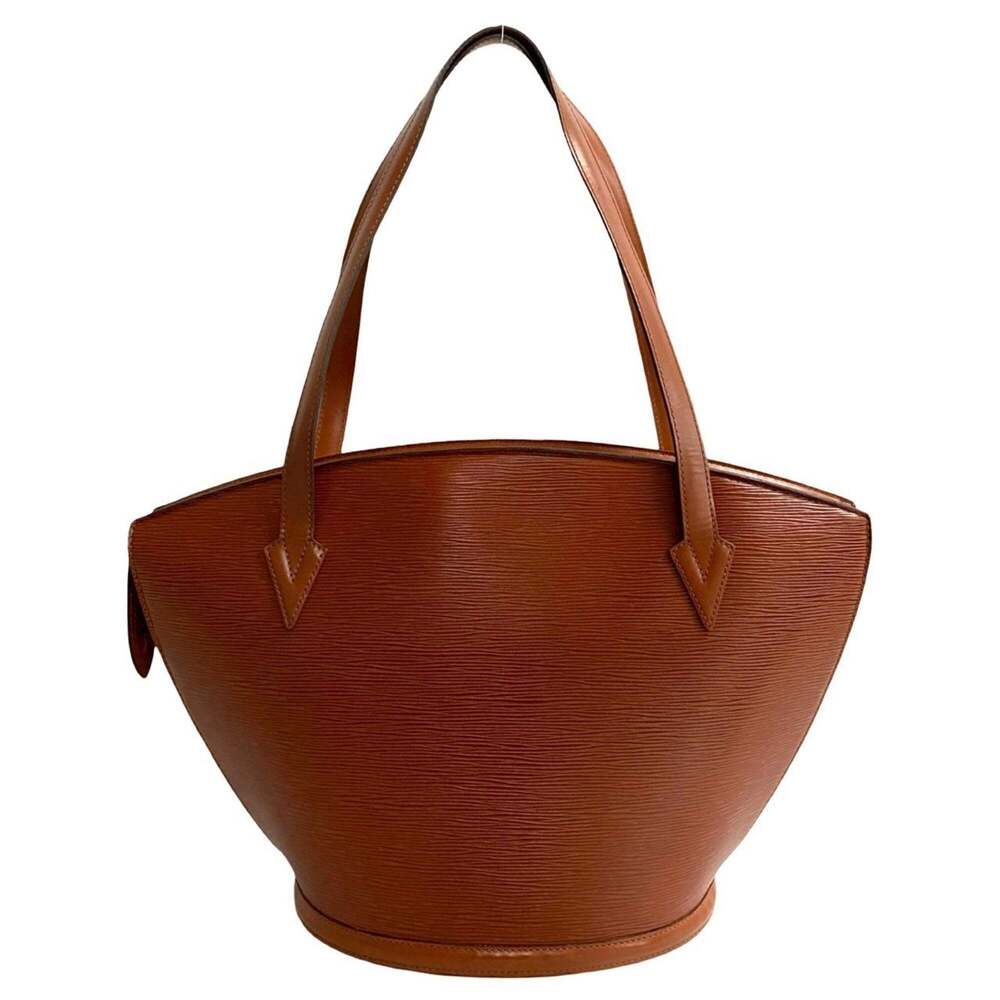 LOUIS VUITTON Authentic Vintage Brown Leather Tote Bag - Picture 4 of 9